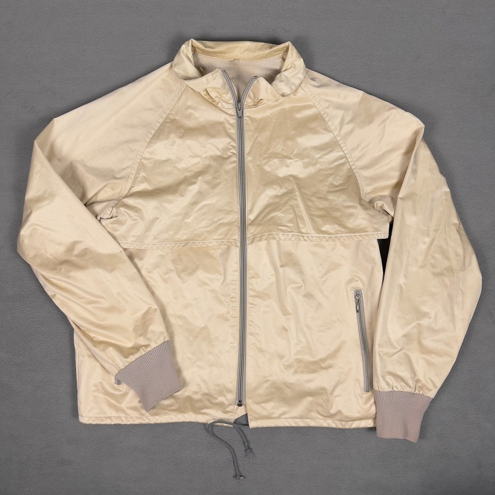 Vintage 80s Moss Brown Yellow Beige Gore-Tex Windbreaker Jacket Mens M